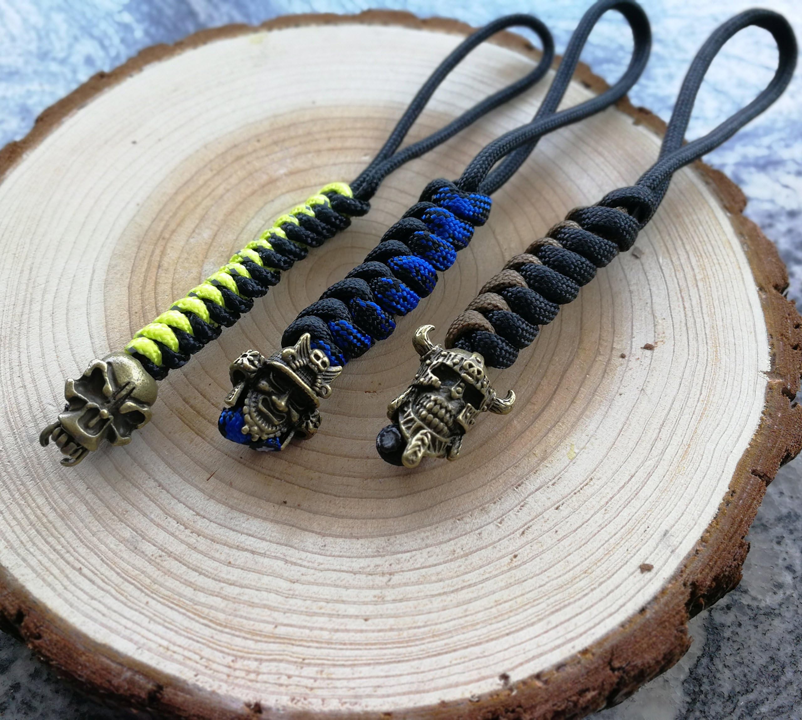 FOOMEXT EDC Knife Lanyards with Bead – WESTWILD Handcrafted Lanyards Pendant for Pocket Knife/Outdoor Gear/Zipper Pulls/Survival Key-Chain