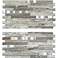 Midcard 20 Sheets Peel and Stick Backsplash PVC Wall Tile,for Kitchen Backsplash