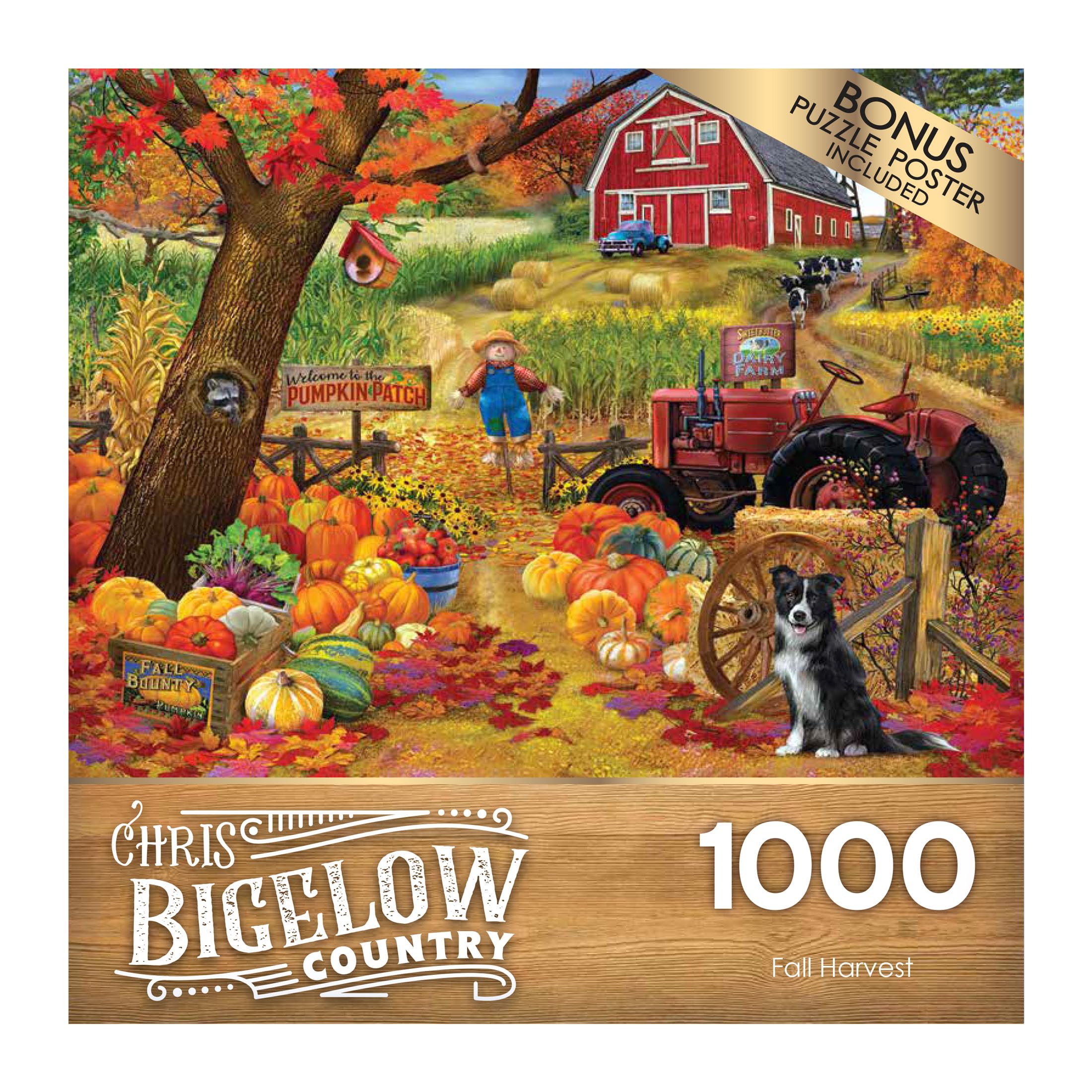 RoseArt - Chris Bigelow - Fall Harvest - 1000 Piece Jigsaw Puzzle for Adults