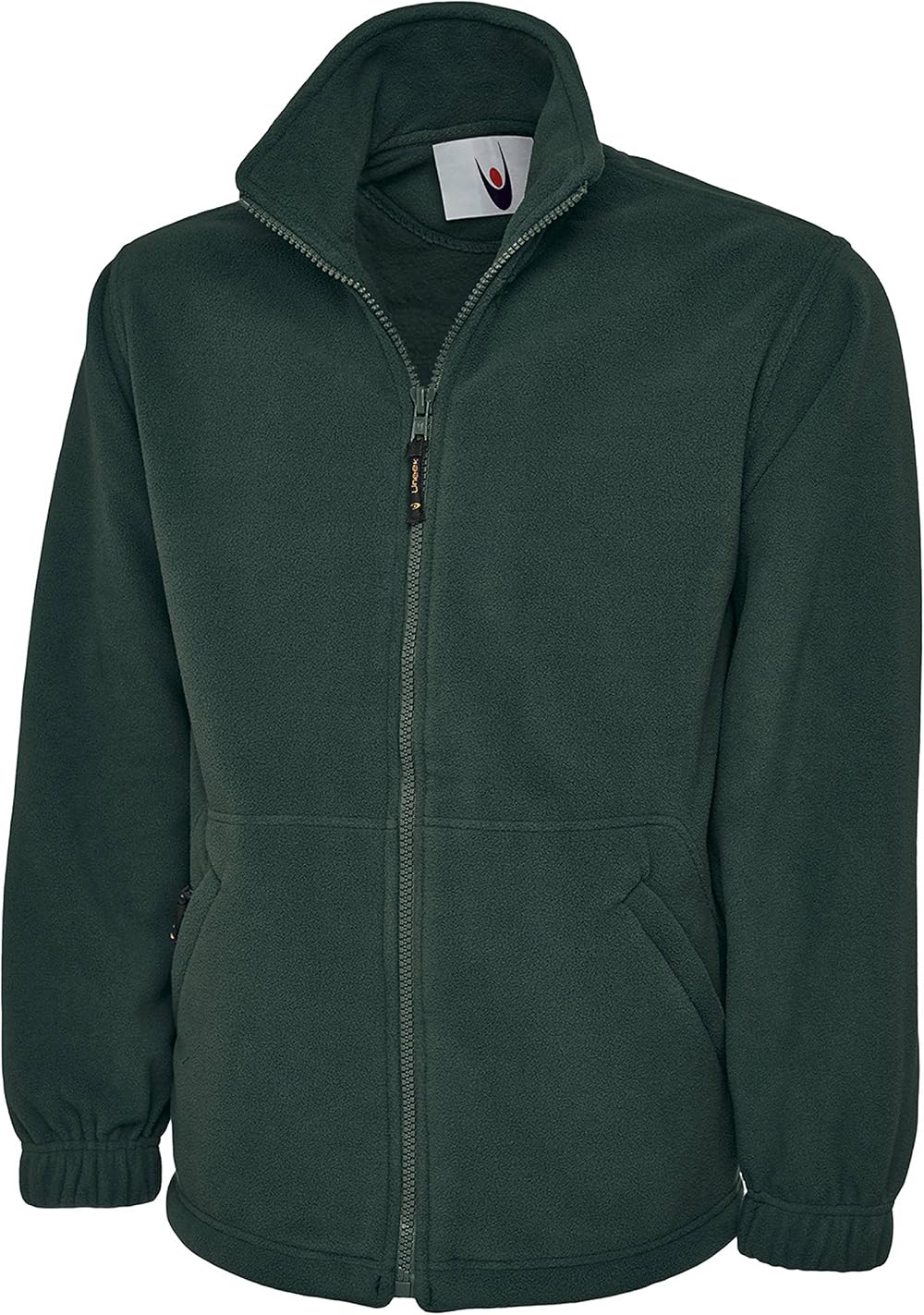 Monogram Adults Classic Full Zip Fleece Jacket Bottle Green 4XL