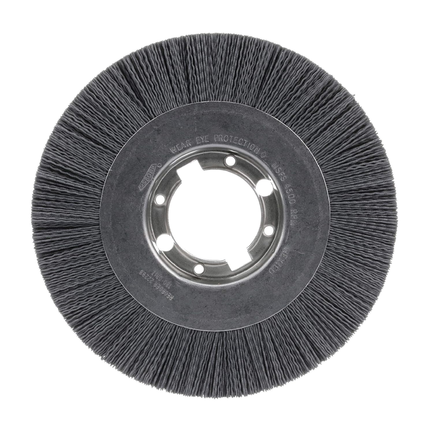 Osborn 22287 Wide Face Abrasive Nylon Wheel Brush, Silicon Carbide