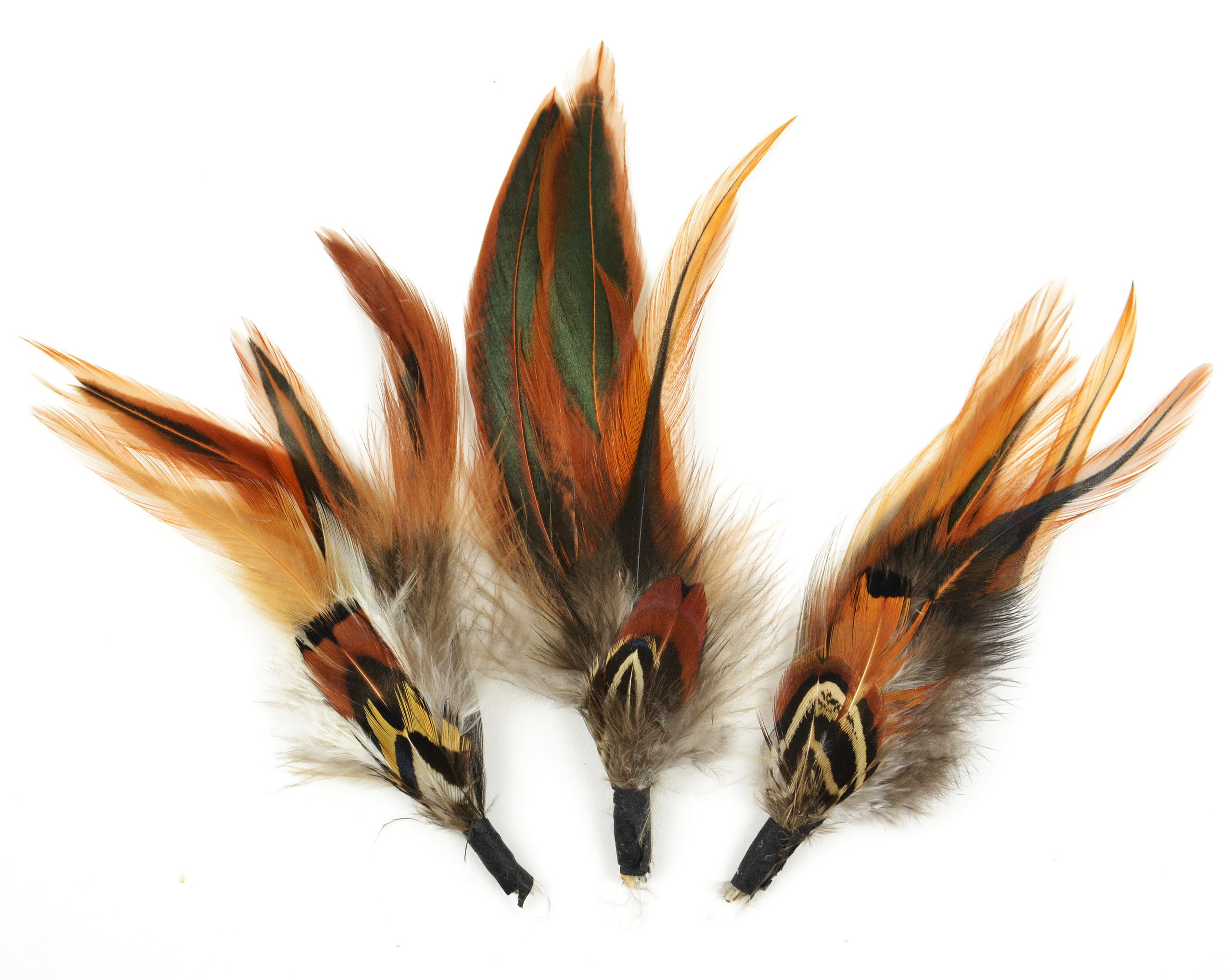 Touch of Nature3-Piece Natural Feather Pick with Nylon Loop for Arts and Crafts, 4.5-Inch, Ringneck Pheasant