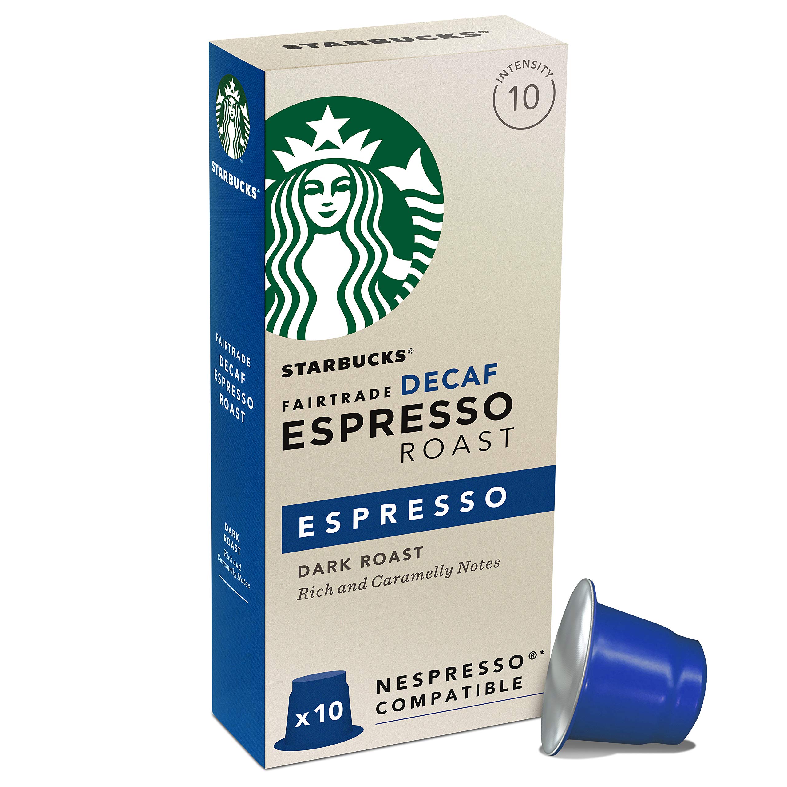 Starbucks® Espresso Roast Nespresso®* Compatible Capsules (Pack of 12