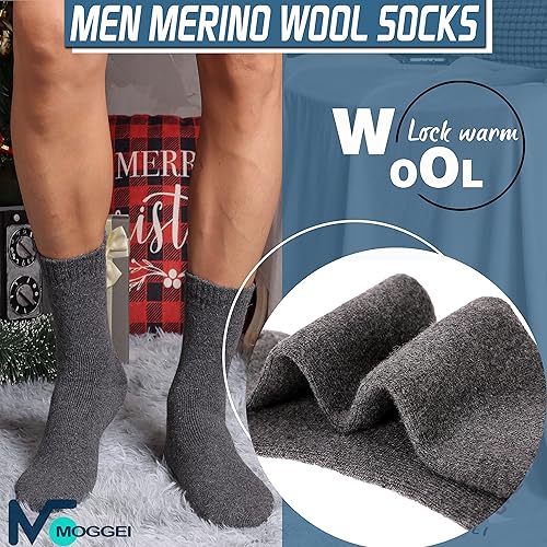 Merino Wool Ski Thermal Warm Winter Thick Knee High Men Heavy Duty Boots Socks E - Foto 6