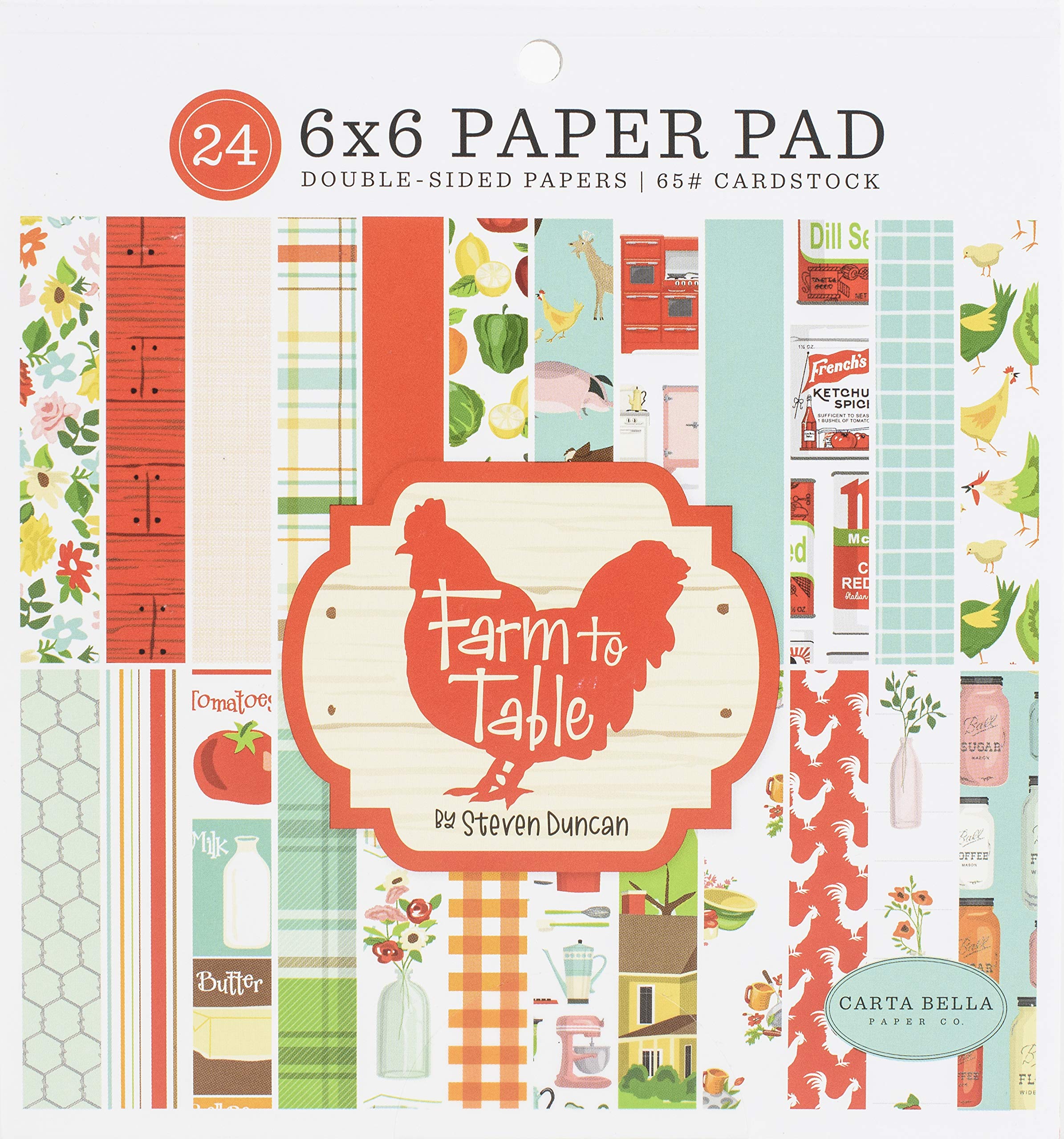 Echo Park Paper 635979 Farm to Table Paper 6 x 6 Pad