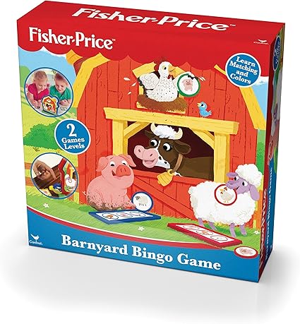 Amazon Com Fisher Price Barnyard Bingo Game Toys Games