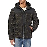 DKNY Men's Mixed Media Quilted Puffer Jacket