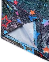 Gogokids Girls Three-Piece Gymnastics Set Leotard Shorts Hairband Sparkling view 5