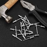 LJHOME 120pc Pop Rivets Assortment Aluminium Blind Rivets 3.2mm 4mm 5mm w/ Box view 7