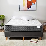 Amazon Basics Hybrid Mattress - Medium Feel - Memory Foam - Motion Isolation Springs - 10-Inch, Queen