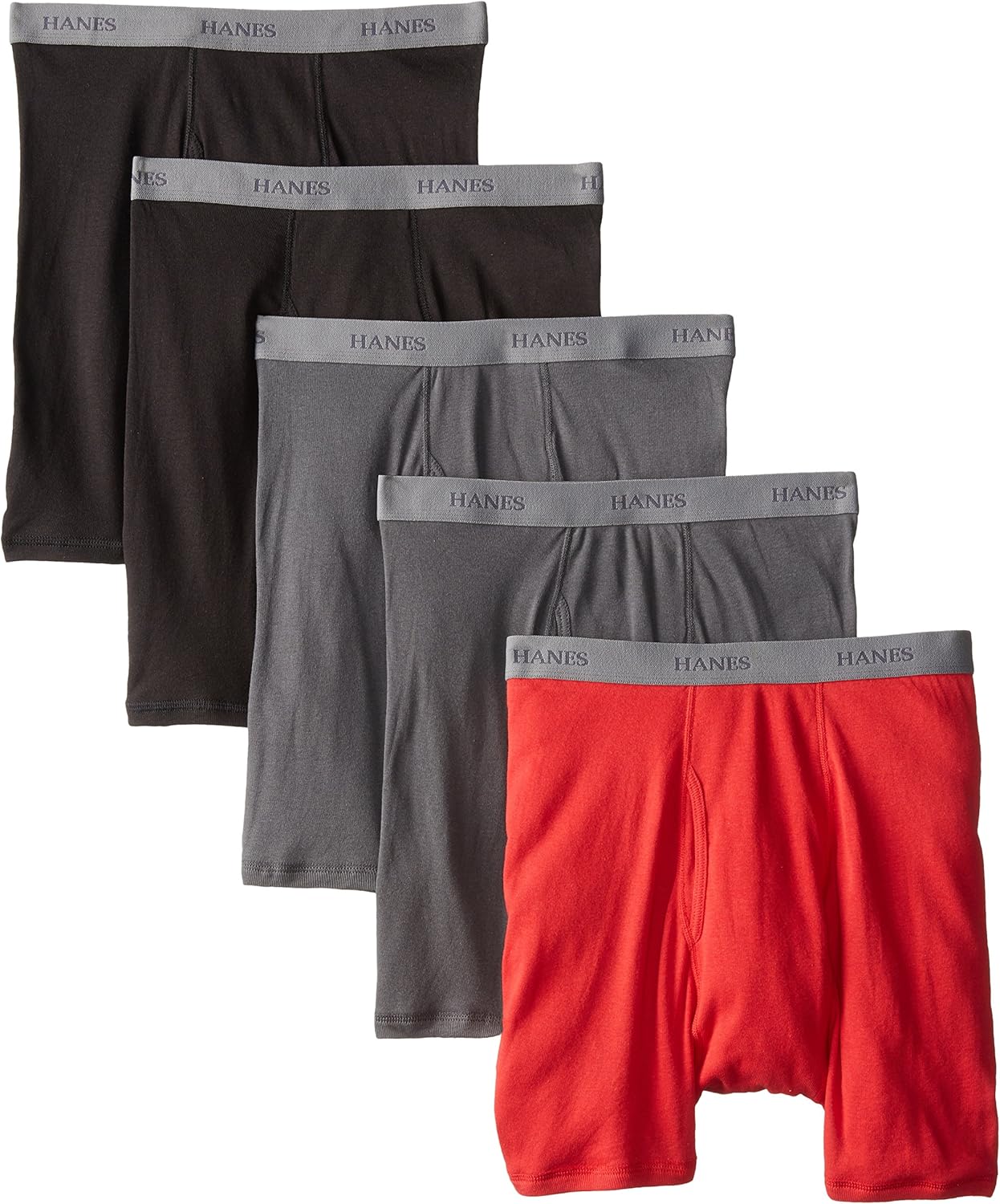Hanes Ultimate Men's 5-Pack Fashion Boxer Briefs at  Men’s Clothing store