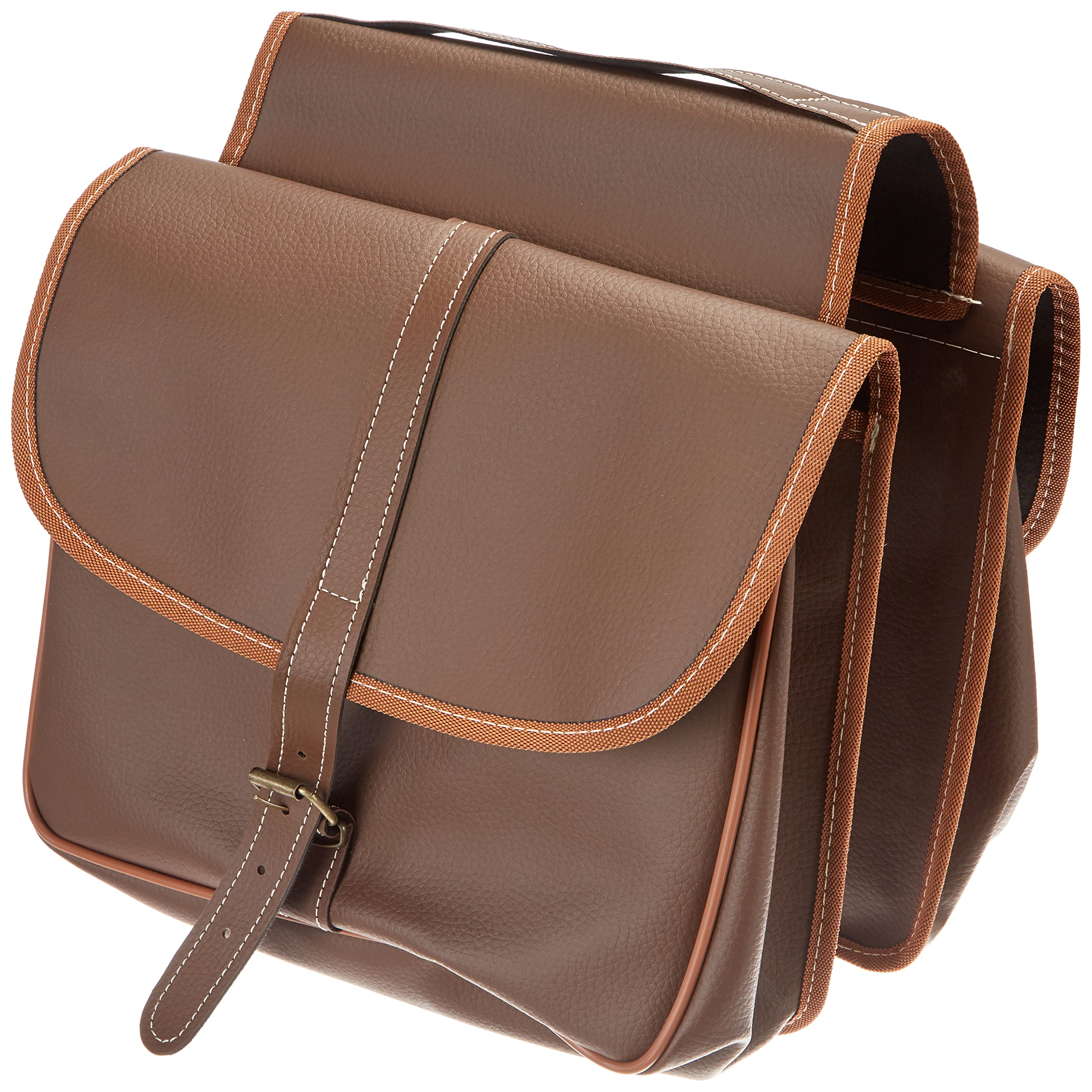 SADDLEBAG BAG WITHOUT LEATHER DARK BROWN ECO
