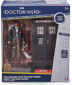 Doctor Who 2nd Dr & Tardis Set - Classic Doctor Who Action Figure & Tardis Set - Doctor Who Merchandise - Character Options - 5.5&rdquo;
