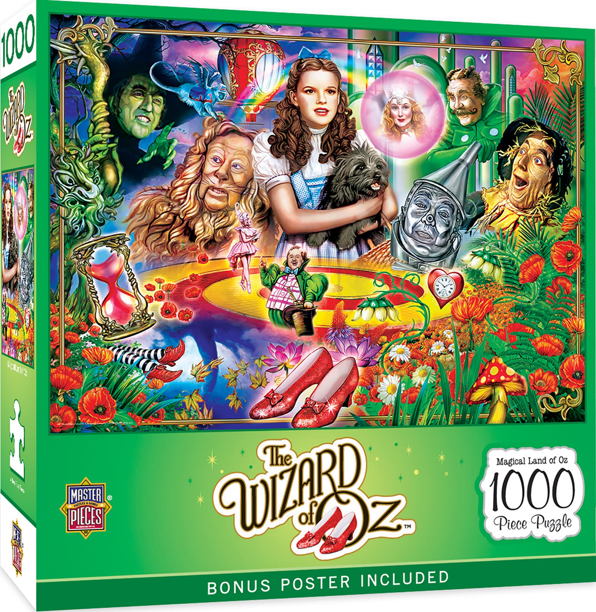 Magical Land of Oz (Wizard of) 1000pc Jigsaw Puzzle + bonus poster