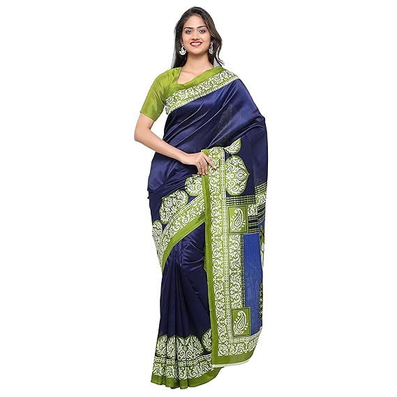 Oomph! Sarees for Women Art Silk Printed