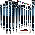 SAPLIZE High-performance Rubber Golf Grips 13 Pack, High Shock Absorption, Non-slip, Choose from 13 Grips with 15 Tapes or Full Kits, Available in Standard/Mid/Jumbo Sizes, CC10 Series
