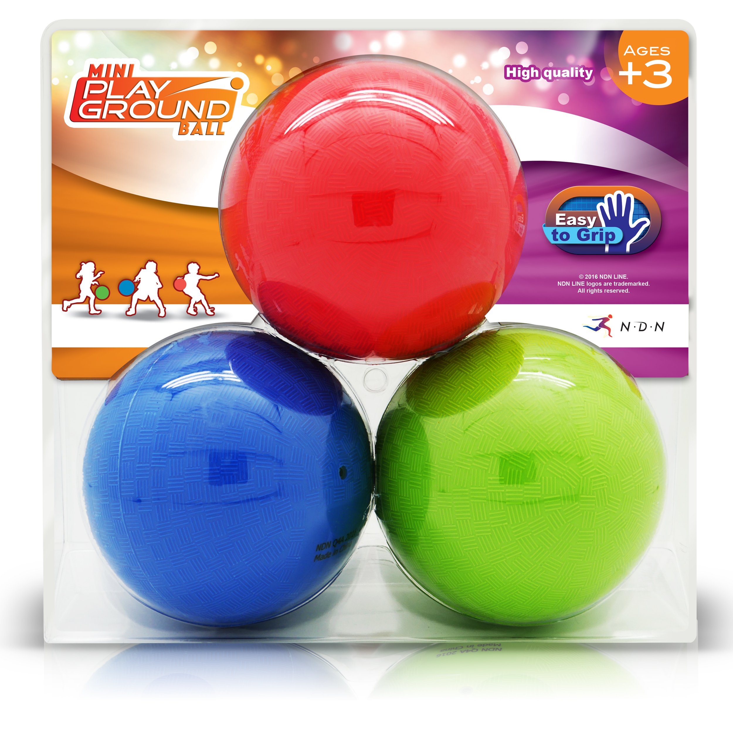 Photo 1 of NDN LINE 5 Inch Playground Balls (Set of 3 Inflated, Dodgeball, Kickball, for Schools and for Kids)
