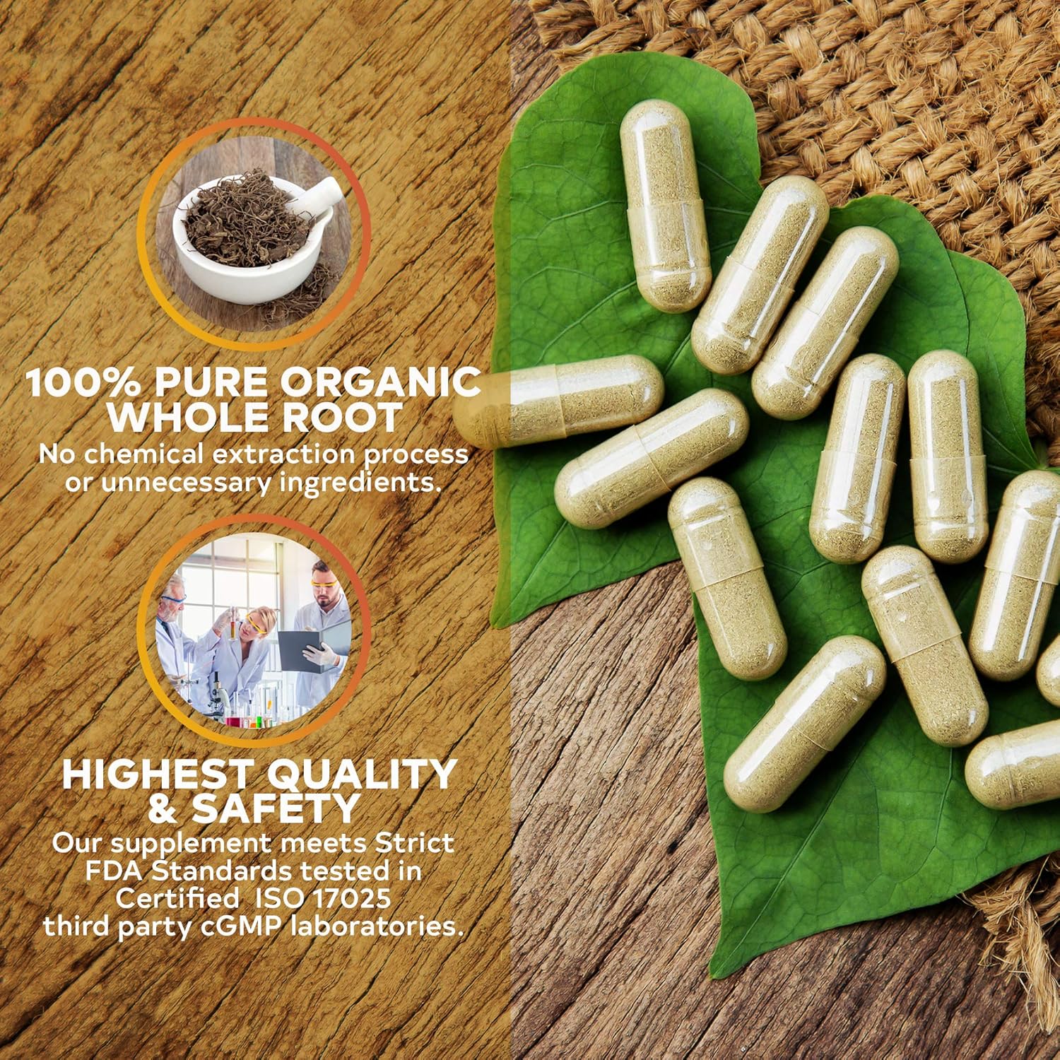 Whole Root Black Cohosh Menopause Complex - Relieves Hot Flashes Night Sweats Mood Swings Sleeplessness – 100% Pure Natural Herbal Supplement for Hormone Balance – 540mg Estrogen Free – 90 Days Supply: Health & Personal Care