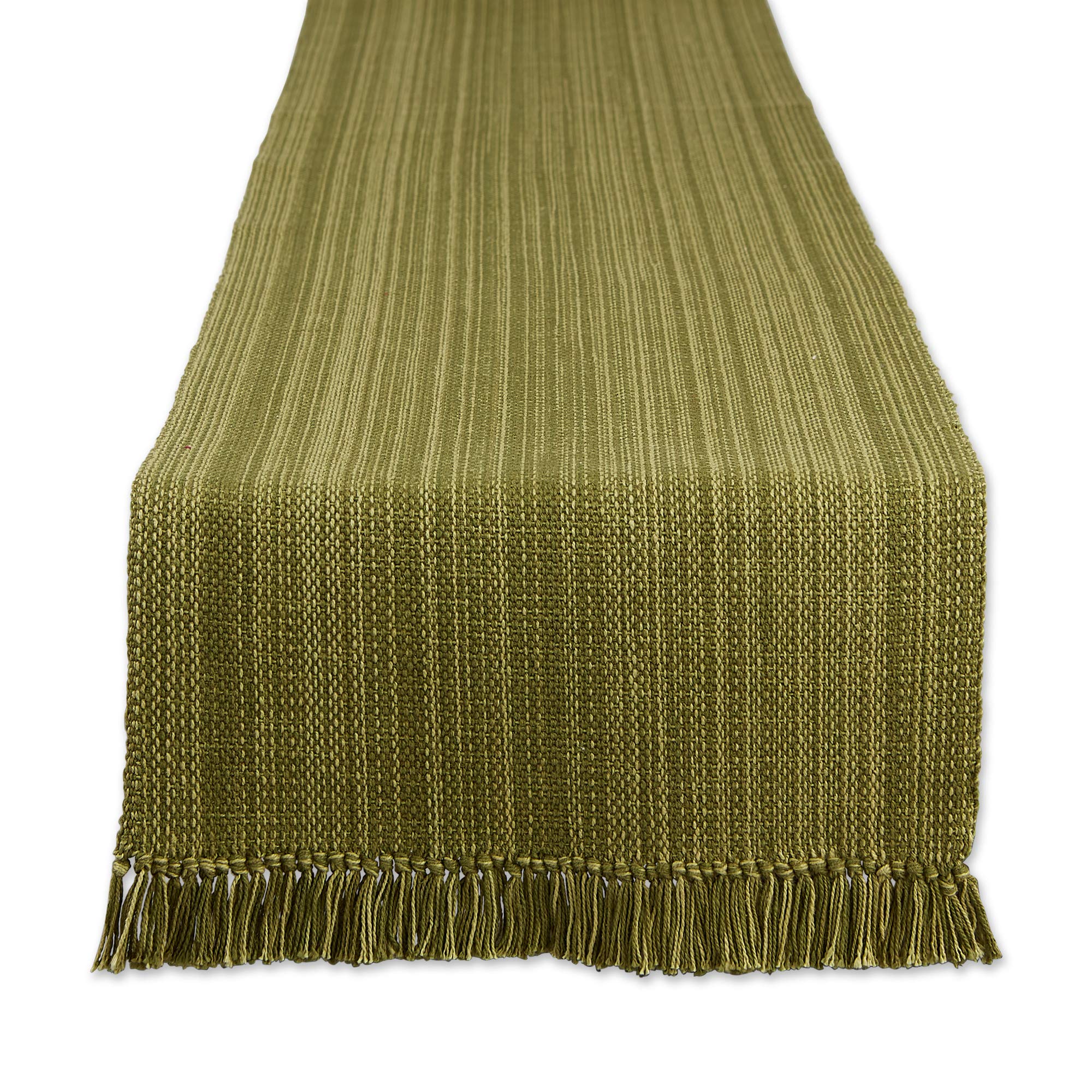 DII Variegated Tabletop Collection, Table Runner3x72, Olive Green — image 1