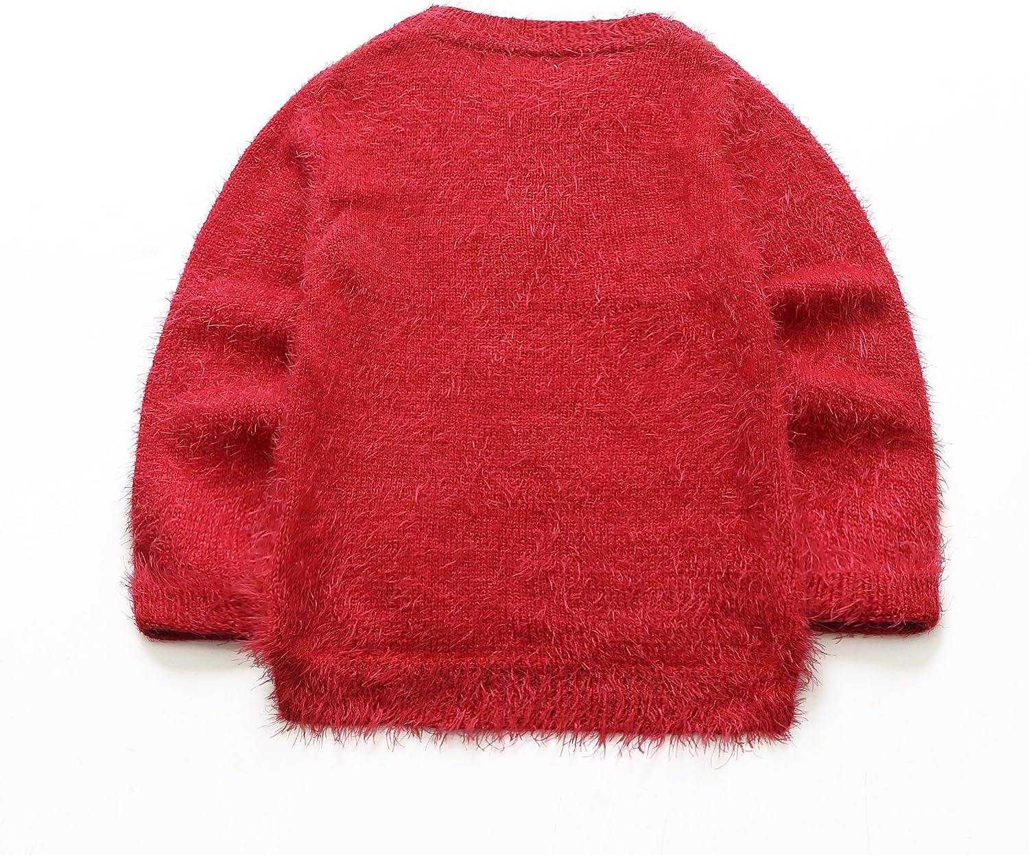 ELSA & ANNA UK Girls Children Kids Christmas Jumper Girls Xmas Jumpers Sweater REDJUM11 (RED, 5-6 Years) - Image 3