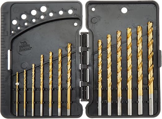 Vermont American 12385 13 Piece 1/16-Inch to 1/4-Inch Titanium ...