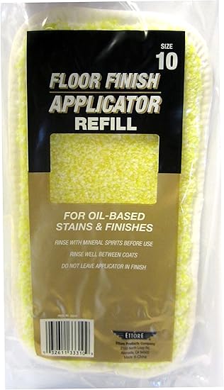 Ettore 33310 10 Inch Oil Based Floor Finish Applicator Refill