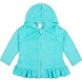 Gerber Baby-Girls Toddler Zipper Hoodie Terry Swimsuit Cover Up