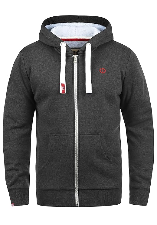 !Solid BennZip Herren Sweatjacke Kapuzenjacke Hoodie Mit Kapuze Reißverschluss Und Fleece-Innenseite