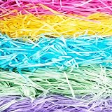 JeeMooTown 500G Coloured Shredded Tissue Paper Gift Packaging Rainbow