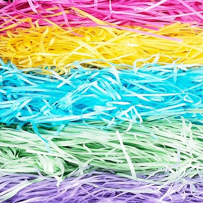 JeeMooTown 500G Coloured Shredded Tissue Paper Gift Packaging Rainbow