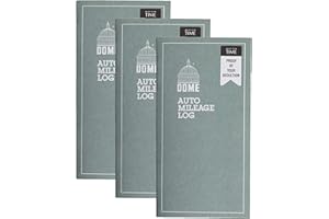 DOME PUBLISHING COMPANY, INC. Dome Auto Mileage Log, Undated, 32 Forms [Set of 3]