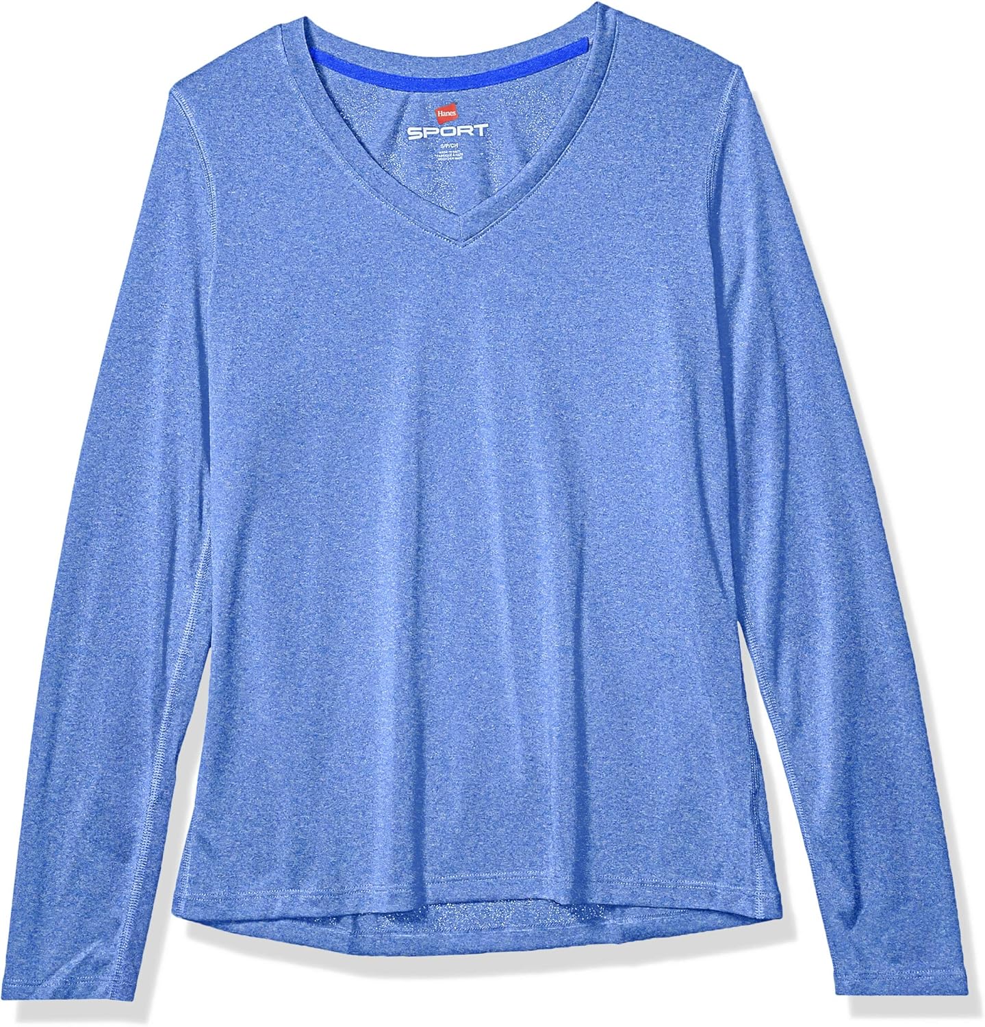 Hanes Sport Women's Cool DRI Performance Long Sleeve V-Neck Tee at  Women’s Clothing store