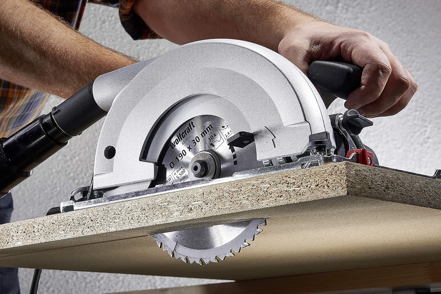 wolfcraft TC Circular Hand Saw Blade, Brown Series I 6737000 I Fast, Rough cuts - Image 4