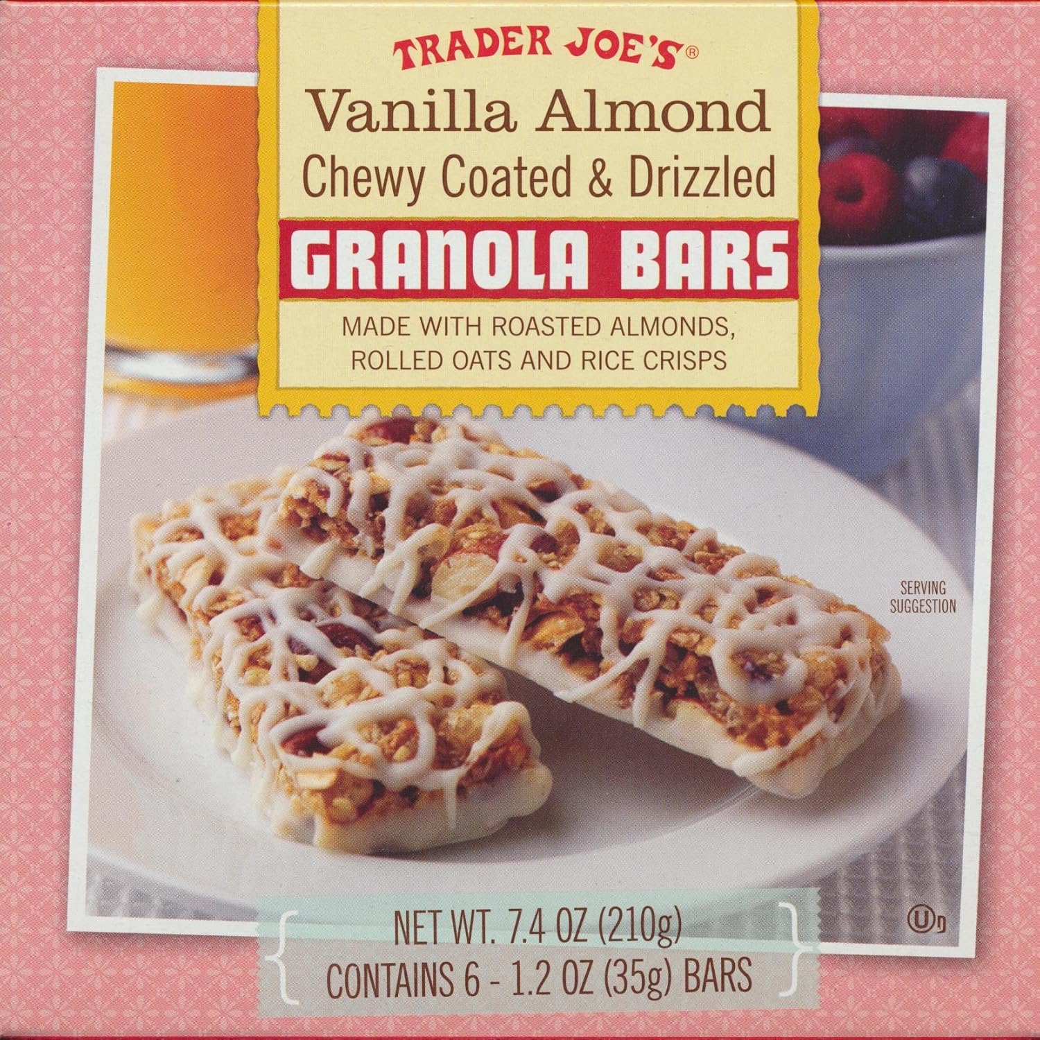 Trader Joe's Vanilla Almond Chewy Coated & Drizzled Granola Bars
