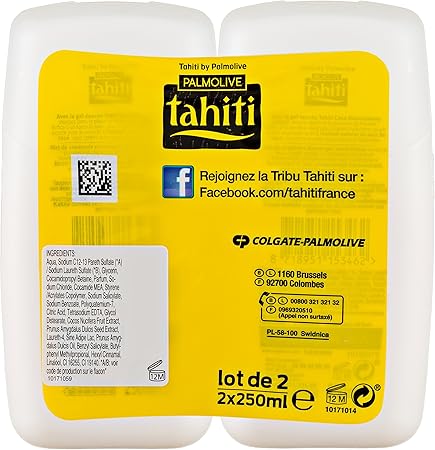 Tahiti origines ducha de ducha Nourrissante Coco – – Juego de ...