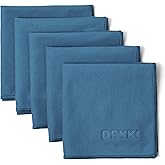 DRYKI Pocket-Sized Sweat Towels - The Original Sweat Absorbing Handkerchiefs - Quick-Dry Microfiber Sweat Rags for Face, Hands, & Body - Men & Women - Gym, Sports, and Work (Blue: 5 Pack)