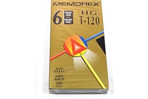 Memorex High Grade HG T-120 VHS 6hr 1Pk
