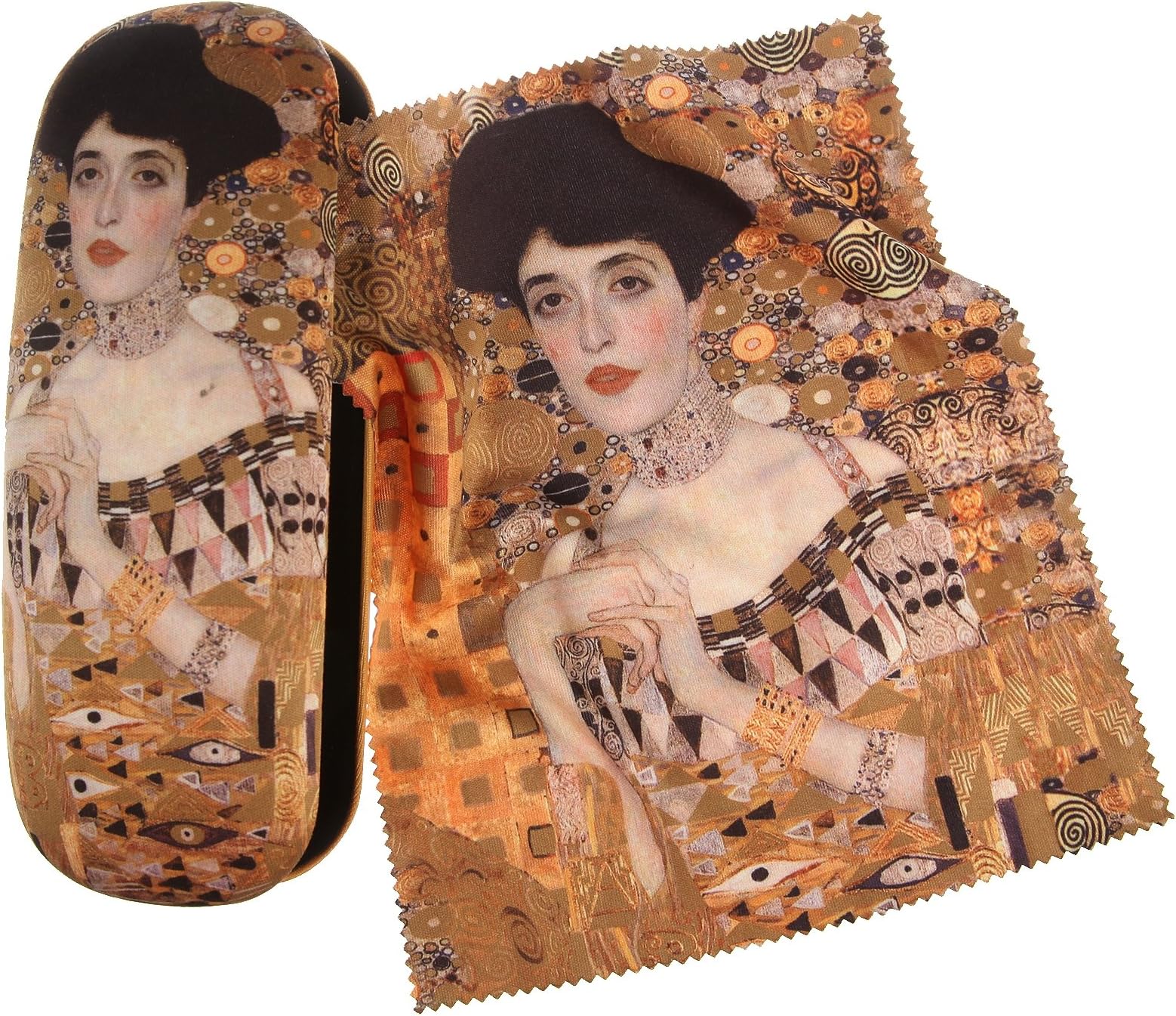 Kit Glasses Case and Lens Cleaning Cloths - Klimt: Adele, from Artis Vivendi