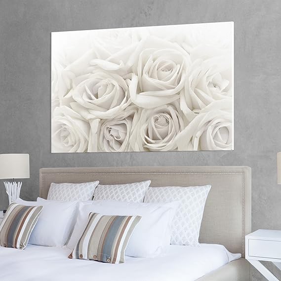 Canvas Art White Roses, canvas pictures, canvas wall art, canvas art