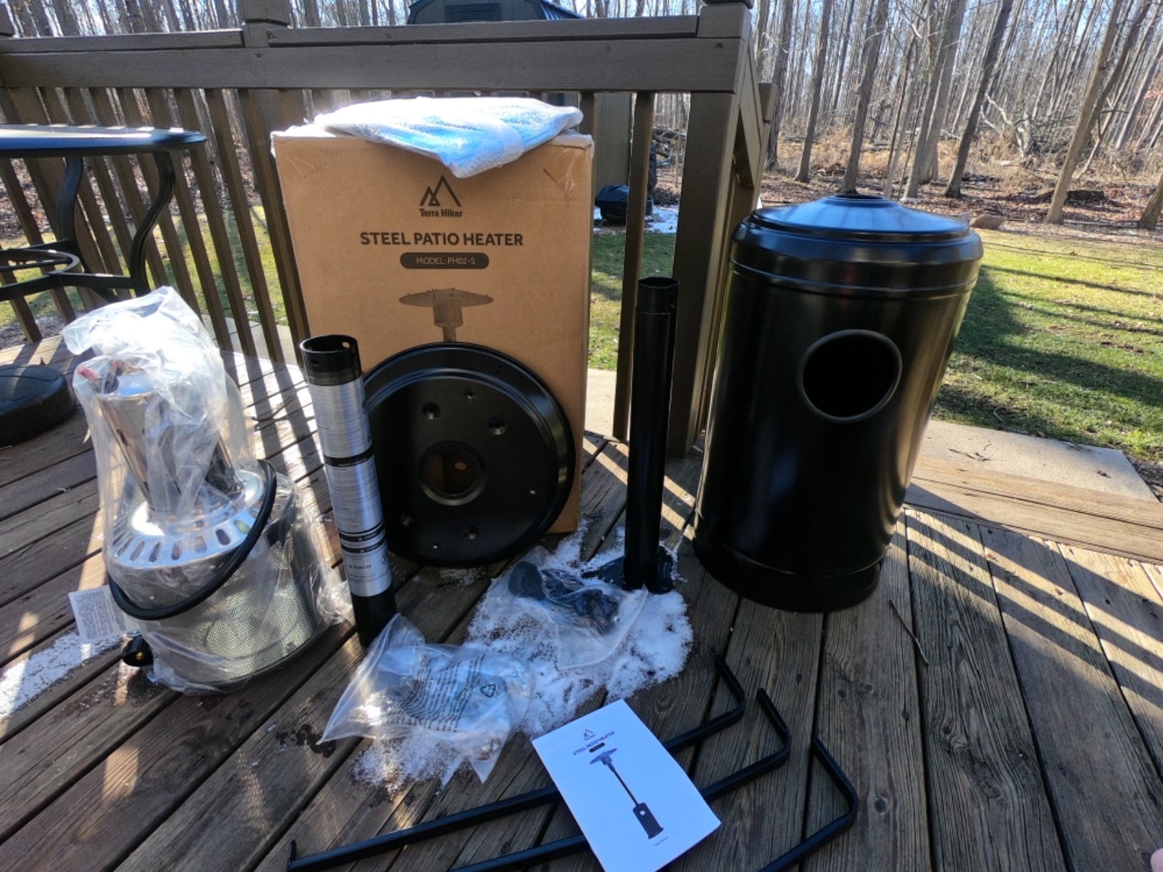 50/mo Finance Terra Hiker 55,000 BTUs Outdoor Patio Heater, Commercial Gas Heater, Standing