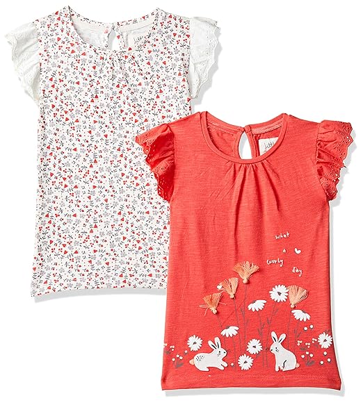 Girls Floral Regular fit Baby T-Shirts