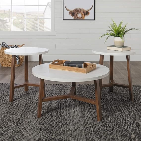 Amazon Com Delacora Bdro30emctpc Stockton 3 Piece Wood Framed