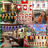 YAAVAAW Union Jack Flag Bunting 10m 30 Flags FIFA World Cup Decoration UK UK view 6