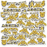 North Carolina A&T State University 50ct Vinyl Large Deluxe Stickers Variety Pack - Laptop, Water Bottle, Scrapbooking, Tablet, Skateboard, Indoor/Outdoor
