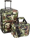 Rockland Luggage 2 Piece Set, Camouflage, Medium
