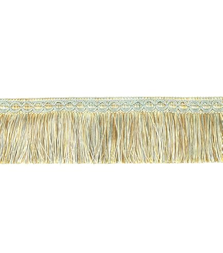 DecoPro Barocco Collection Frangia Decorativa 4 Cm - Pizzo A Nappe Per Tende, Cuscini, Arredamento - Colore Giardino Beige #6939 (25 Metri) - 5
