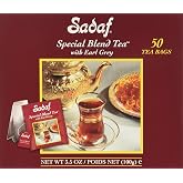 Sadaf Earl Grey Tea Bags | Special Blend Earl Grey Ceylon Black Tea | Product harvested in Sri Lanka | 50 bags (pack of 1)