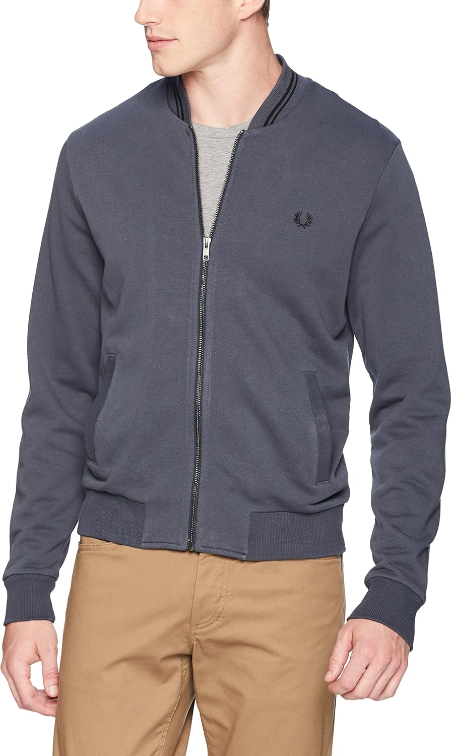 Fred Perry Men's Bomber Neck Sweatshirt: Amazon.in: Clothing & Accessories