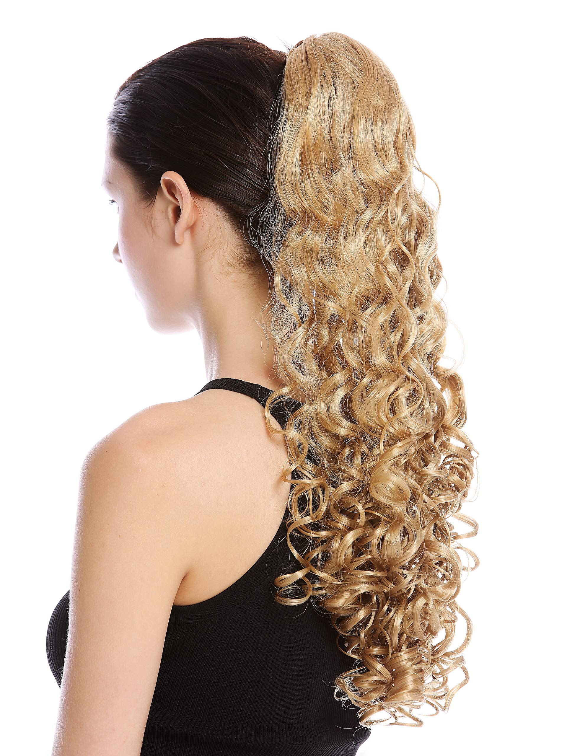WIG ME UP - 19AXL-V-24B Ponytail Hairpiece Extensions very long voluminous curled curls golden blond 20inch