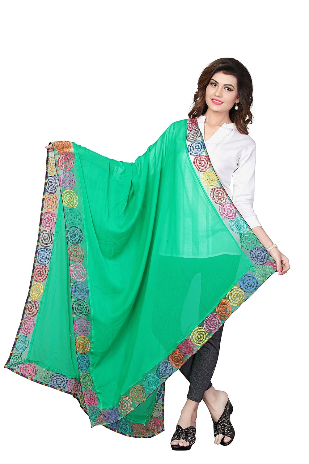 rangreza women's chiffon dupatta